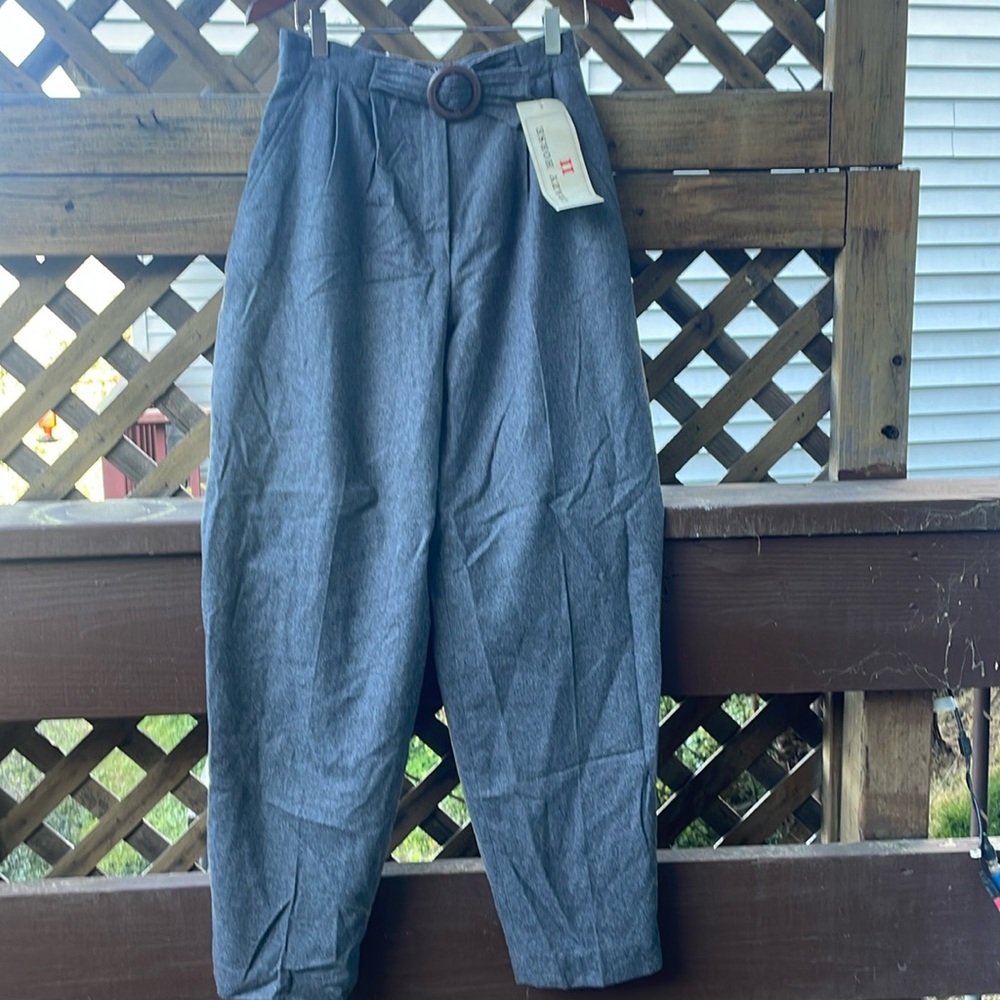 Elegant Wool blend pants with 2 pockets